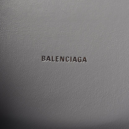 Balenciaga Shiny Calfskin Crocodile Embossed Hourglass Top Handle Bag XS Balenciaga Grey 6 of 9