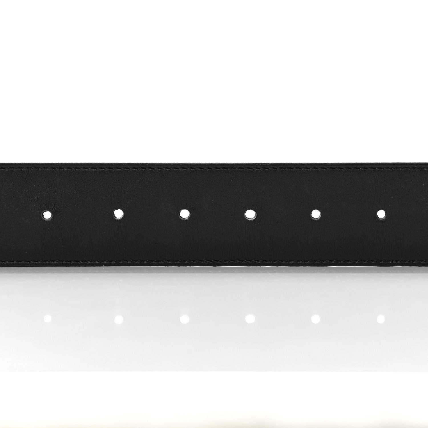 Gucci Moon Calfskin Pearl Double G 40mm Belt 85 34 Black Cream 3 of 7