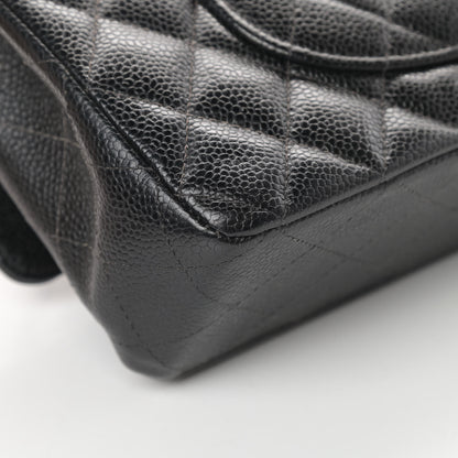 Chanel Caviar Quilted Medium Double Flap Black 11 of 18