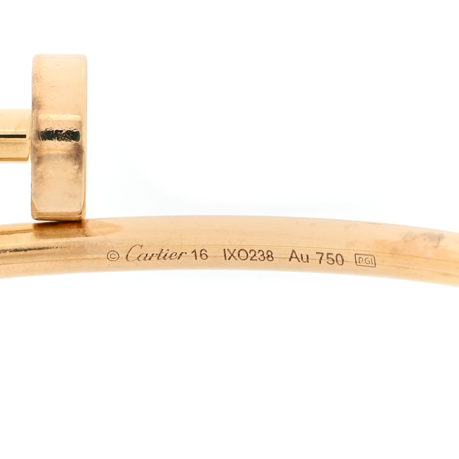 Cartier 18K Yellow Gold Small Juste Un Clou Bracelet 16 3 of 4