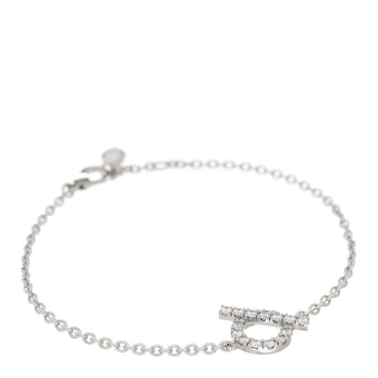 Hermes 18K White Gold Diamond Finesse Bracelet ST 1 of 4
