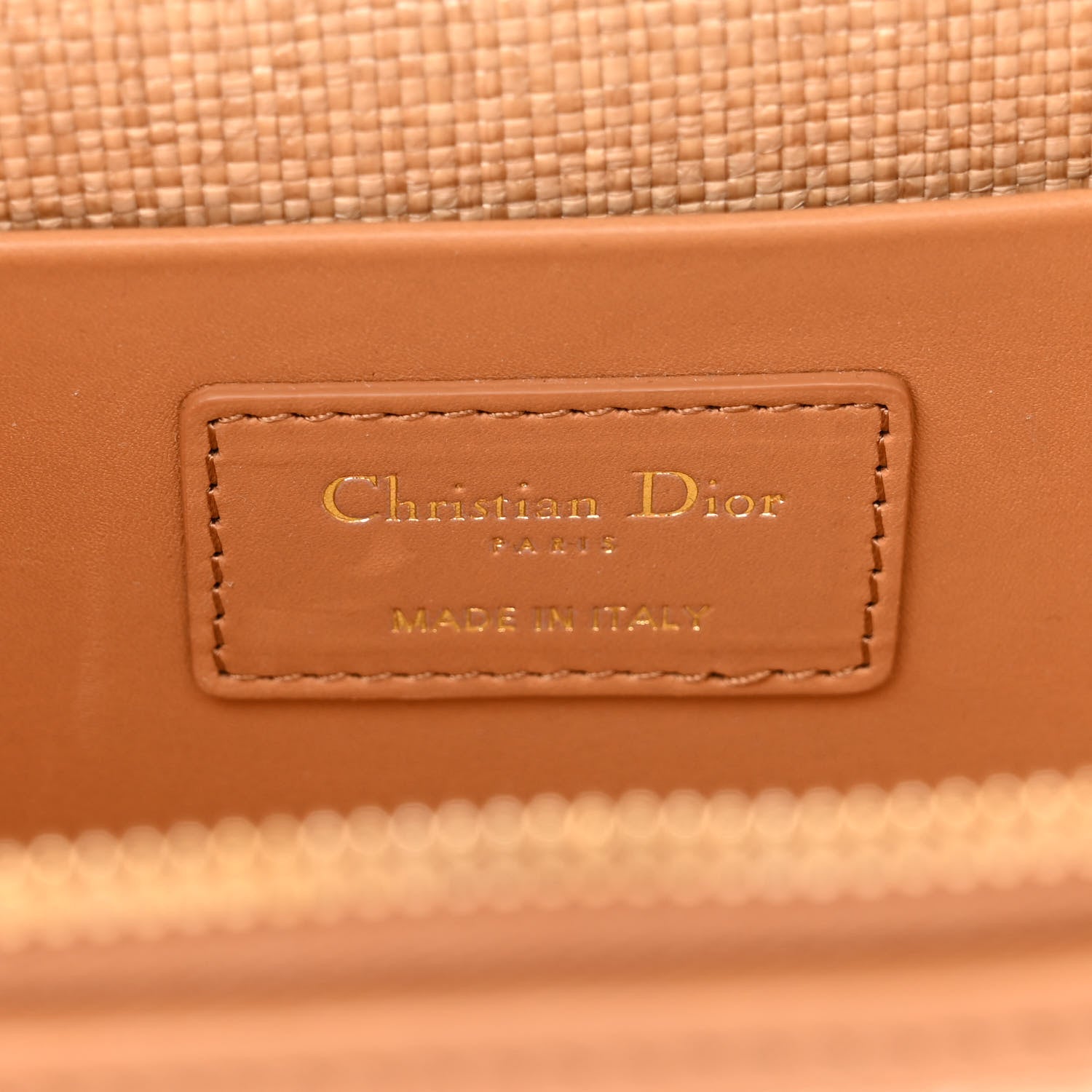 Christian Dior Raffia Cannage Small Vanity Case Beige 6 of 11