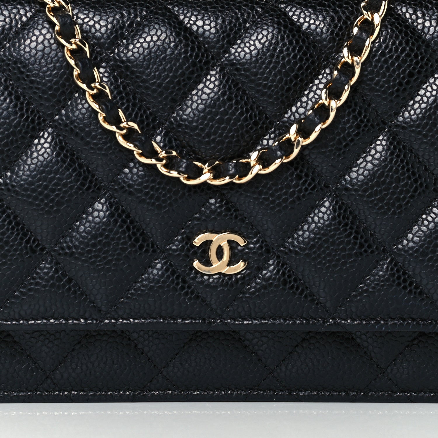 Chanel Caviar Quilted Wallet On Chain WOC Black 9 of 13