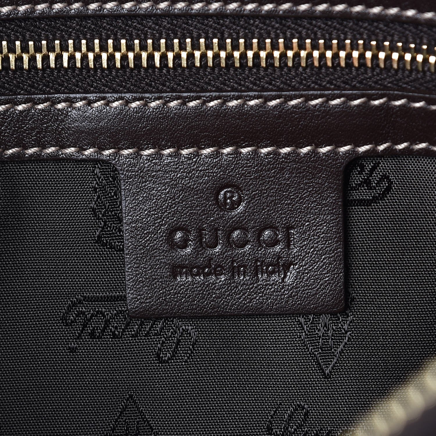 Gucci Crystal Monogram Large Hysteria Clutch Brown 6 of 7