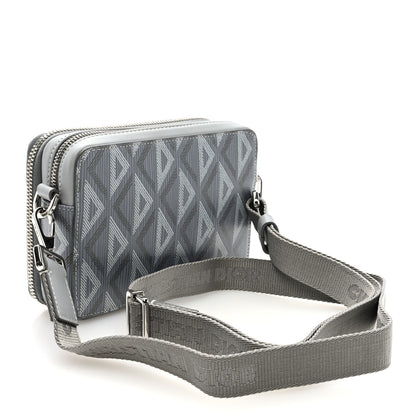 Christian Dior Coated Canvas CD Diamond Messenger Pouch Grey 3 of 10