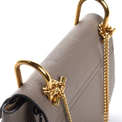 Chloe Grained Lambskin Mini Drew Shoulder Bag Motty Grey 9 of 9
