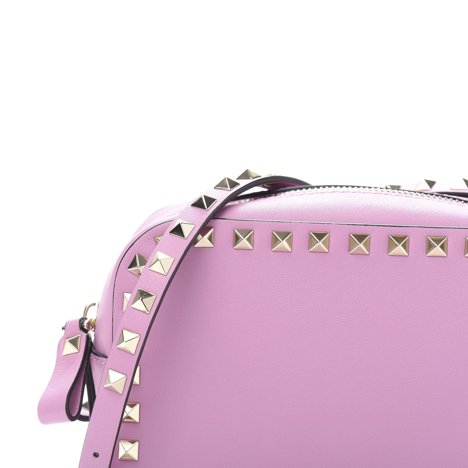 Valentino Garavani Calfskin Rockstud Camera Crossbody Bag Giacinto 10 of 10
