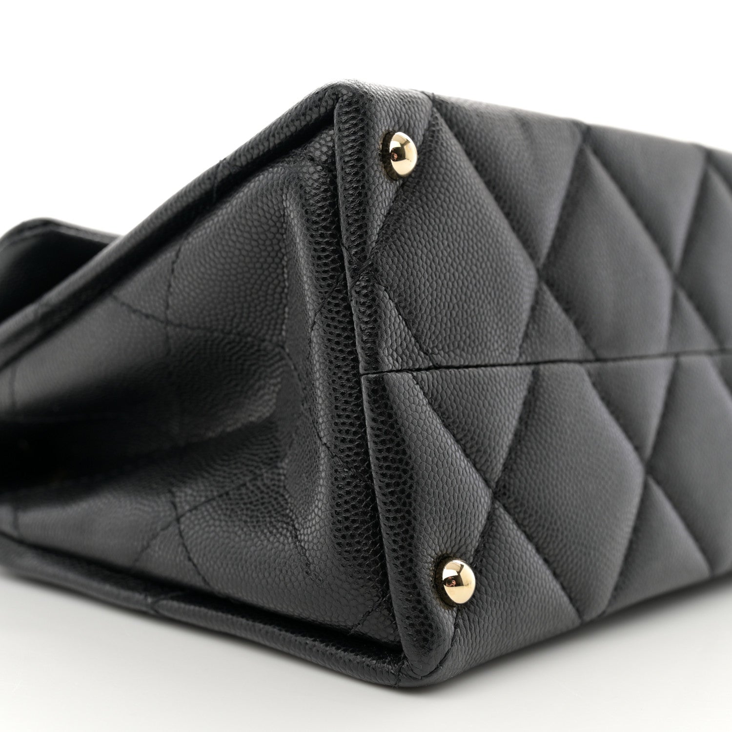 Chanel Caviar Quilted Mini Retro Twist Top Handle Flap Black 9 of 11