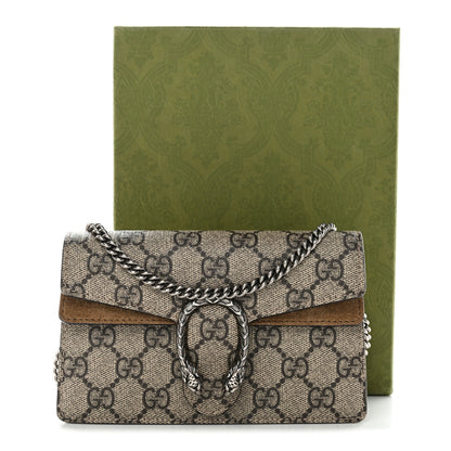 Gucci GG Supreme Monogram Super Mini Dionysus Shoulder Bag Taupe 10 of 10