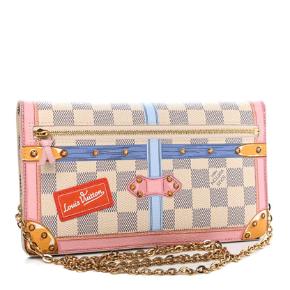 Louis Vuitton Damier Azur Summer Trunks Pochette Weekend 2 of 4
