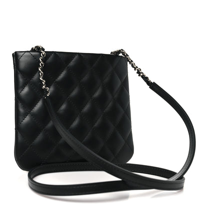 Chanel Lambskin Quilted Uniform Crossbody Bag Black 3 of 11