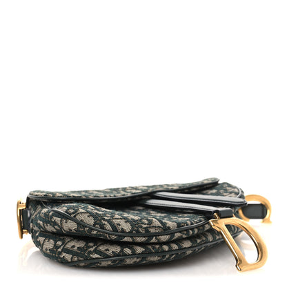 Christian Dior Oblique Saddle Bag Green 3 of 11