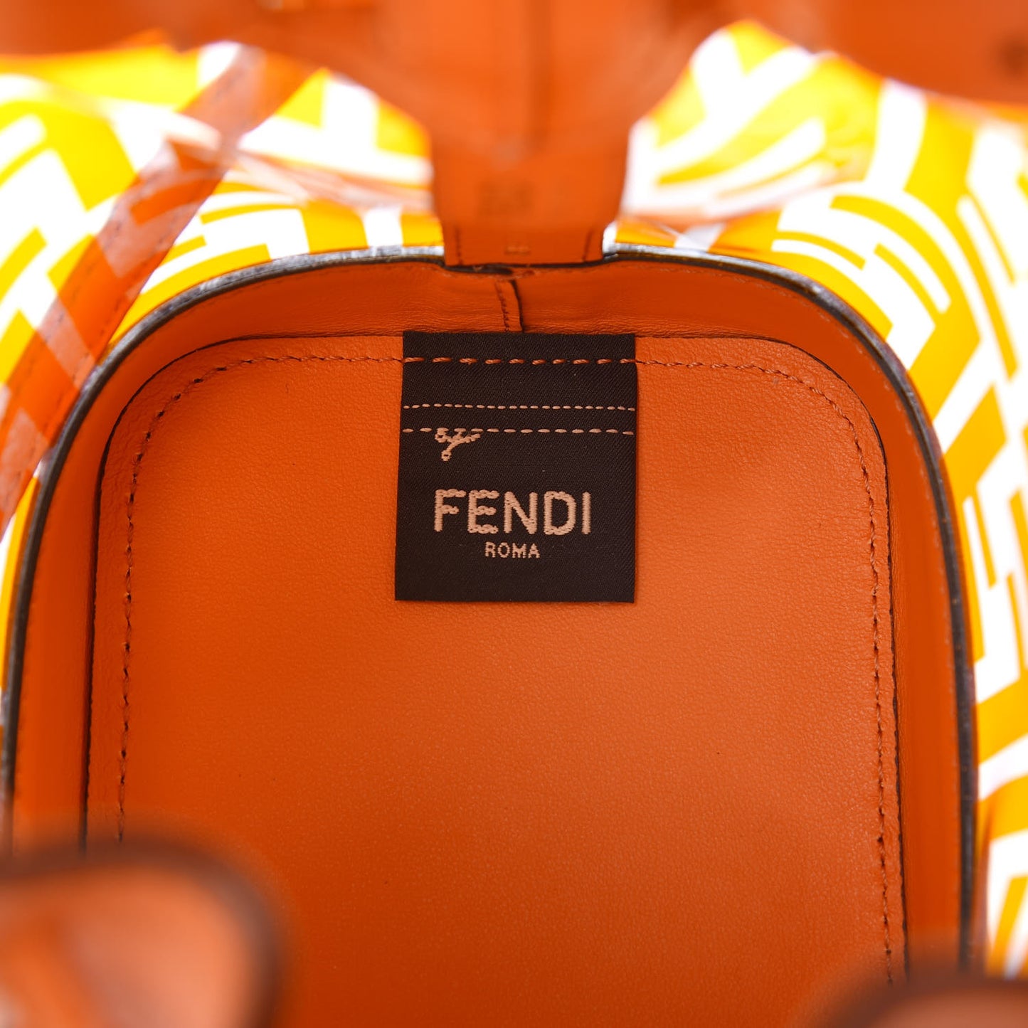 TPU FF Vitello Grace F is Fendi Mini Mon Tresor Bucket Bag Aranciata