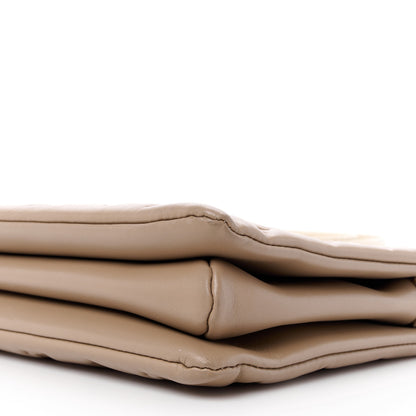 Louis Vuitton Lambskin Embossed Monogram Coussin MM Taupe 12 of 14