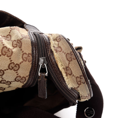Gucci Monogram Natural Pigskin Large Diaper Bag Beige Ebony Cocoa Dark Chocolate 8 of 16