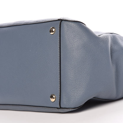 Chloe Pebbled Calfskin Satchel Blue 9 of 9