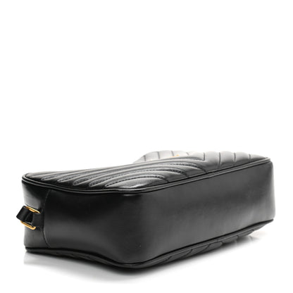 Saint Laurent Calfskin Matelasse Monogram Lou Camera Bag Black 4 of 14