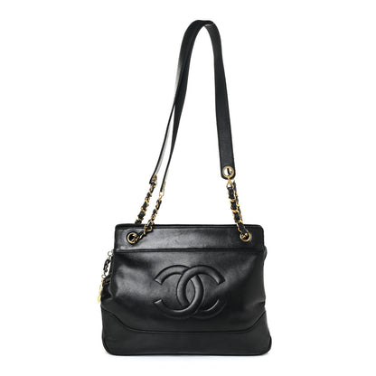 Chanel Lambskin CC Shopping Tote Black 1 of 26