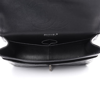 Chanel Patent Quilted Jumbo Double Flap Black 5 of 17