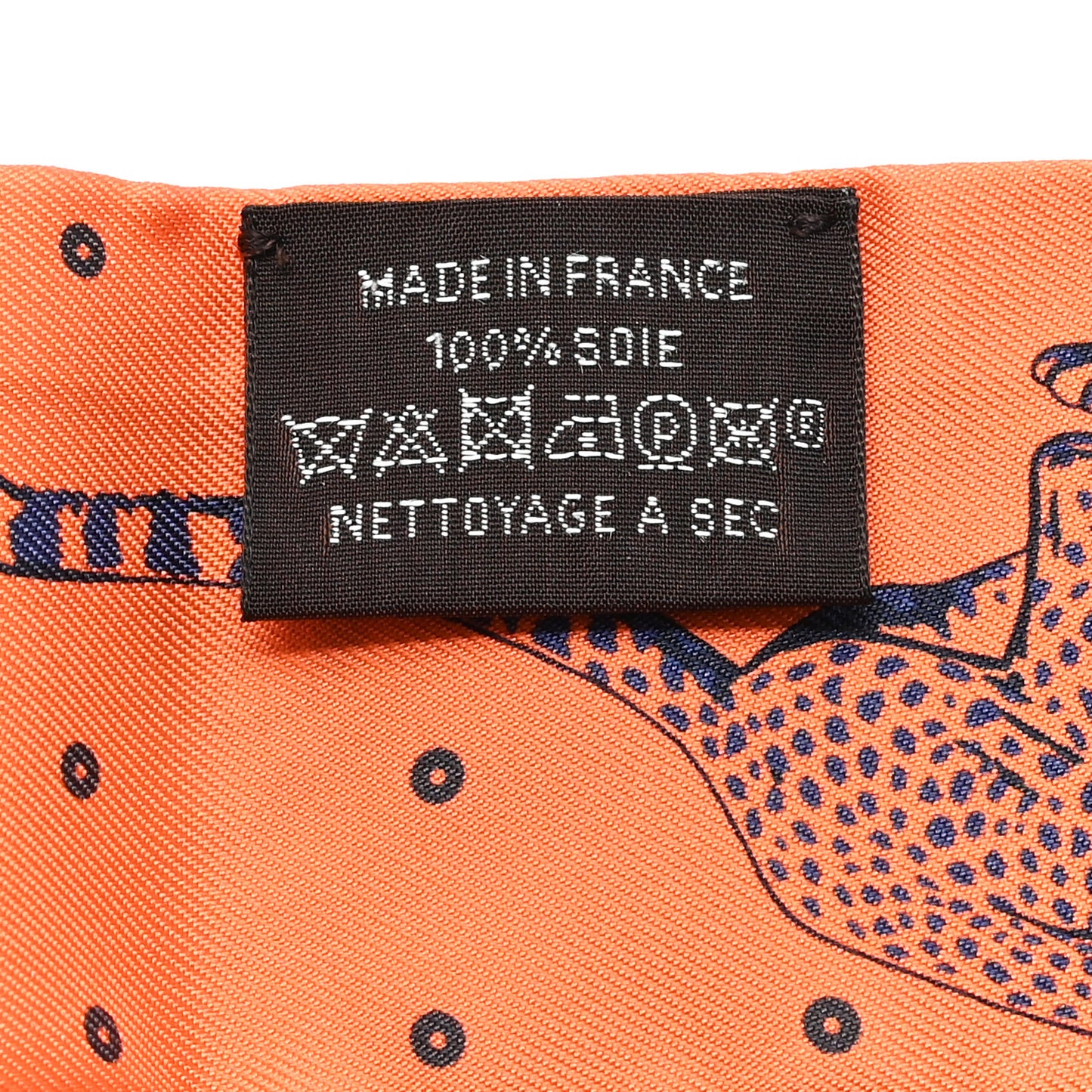Silk Guepards Bandana Twilly Creme Orange Vert