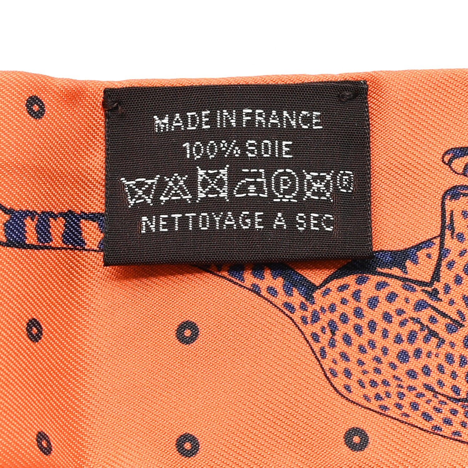 Hermes Silk Guepards Bandana Twilly Creme Orange Vert 3 of 4