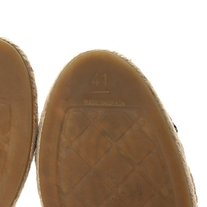 Chanel Mesh Grosgrain CC Espadrilles 41 Beige Black 6 of 7