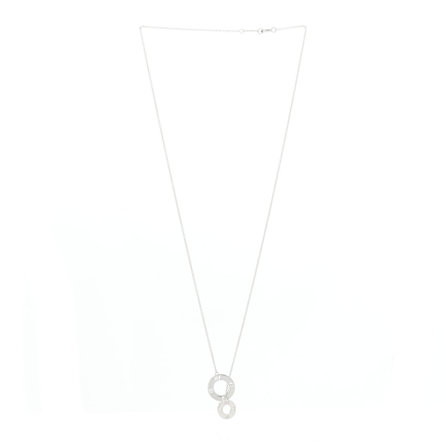 Tiffany Sterling Silver Atlas Lariat Pendant Necklace 2 of 5