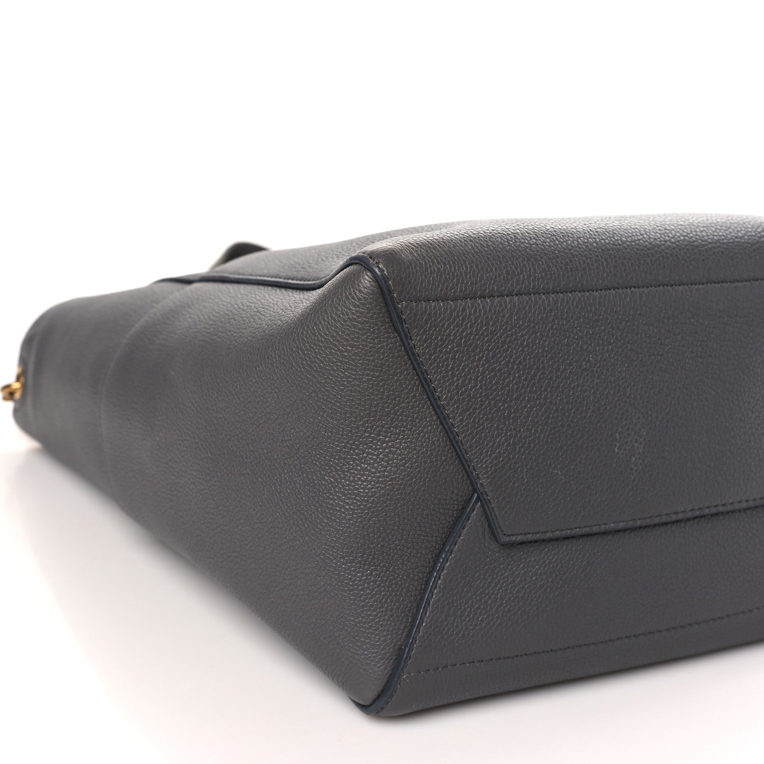 Celine Soft Grained Calfskin Sangle Bucket Bag Grey 8 of 10