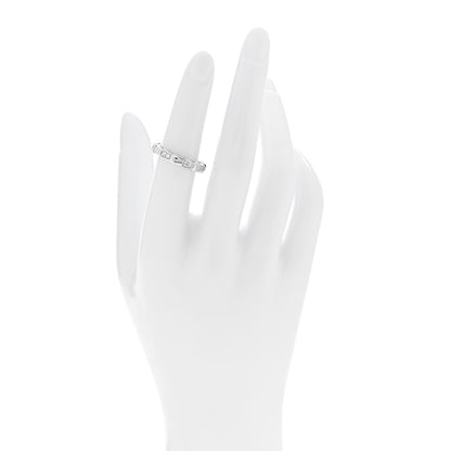 Bulgari 18K White Gold Diamond Serpenti Viper Band Ring 51 5.75 2 of 6