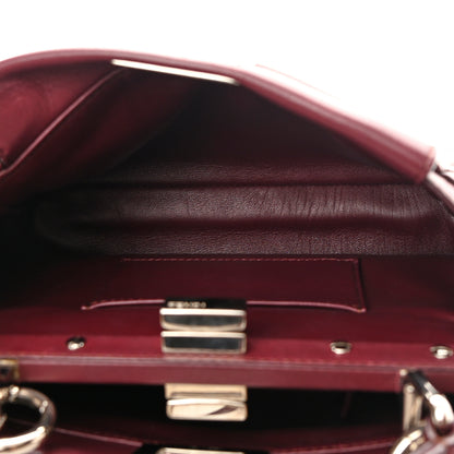 Fendi Nappa Mini Peekaboo Iconic Satchel Bordeaux 6 of 16