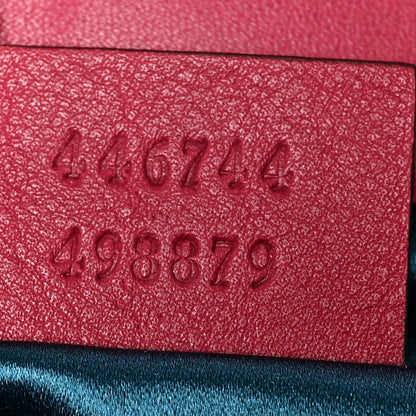 Gucci Velvet Matelasse Mini GG Marmont Shoulder Bag Light Raspberry Rose 7 of 10