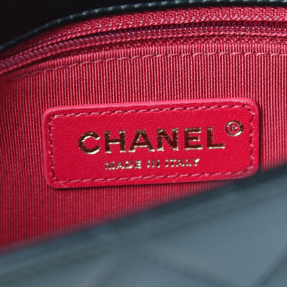 Chanel Lambskin Quilted Small La Parisienne Top Handle Flap Black 6 of 11
