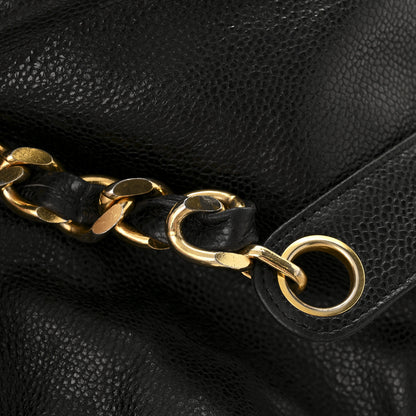 Chanel Caviar CC Chain Mini Drawstring Bag Black 13 of 13