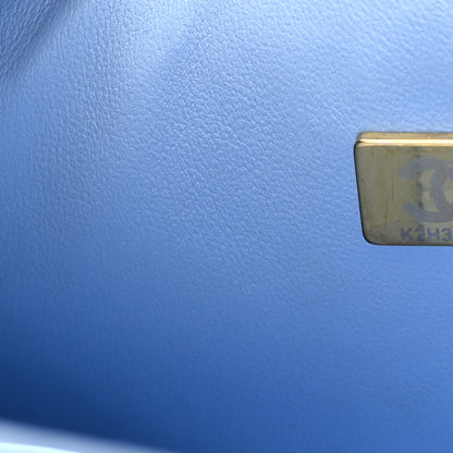 Chanel Caviar Quilted Small Double Flap Light Blue 7 of 10