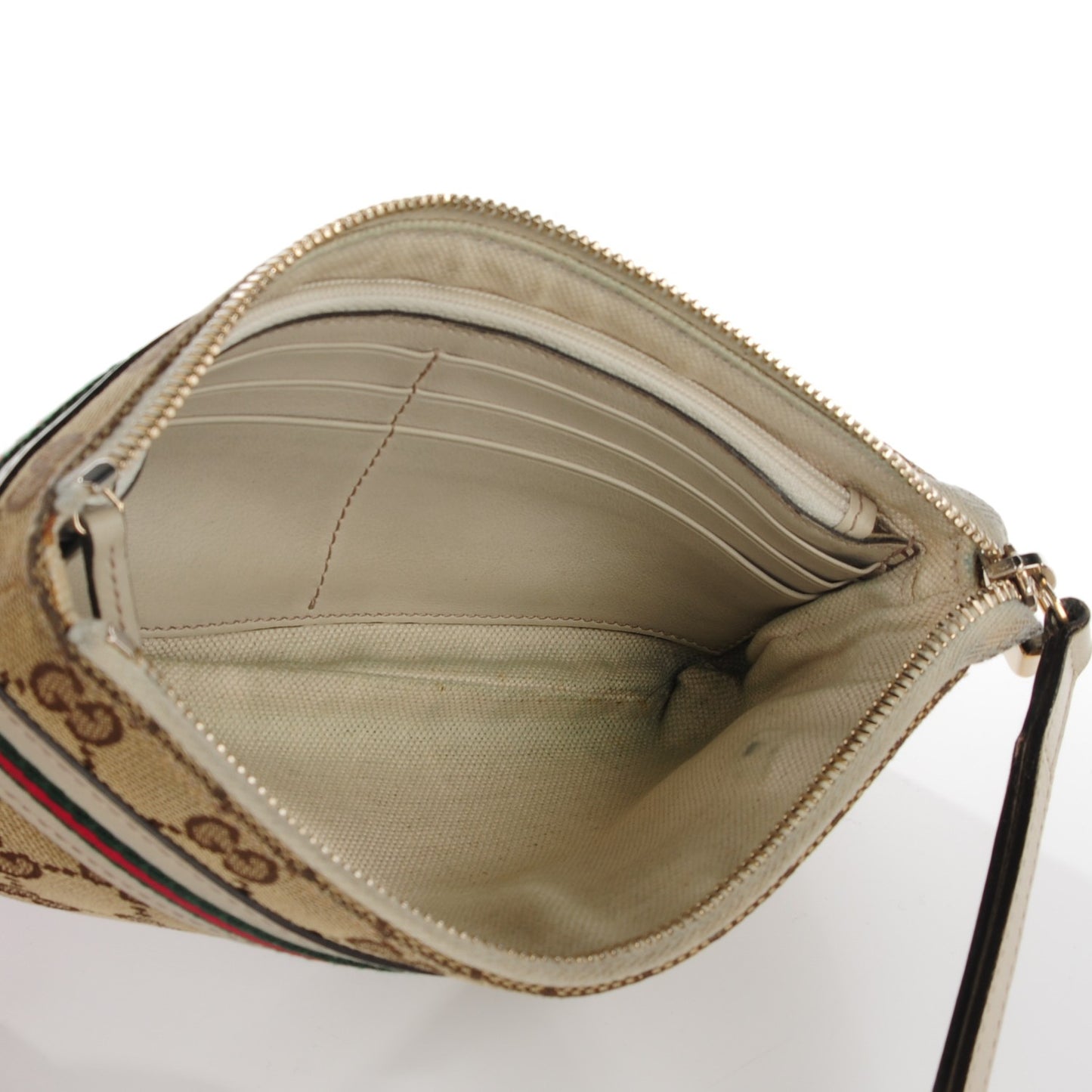 Monogram Mayfair Wristlet Off White