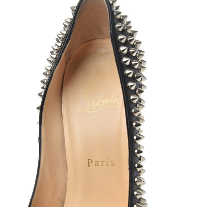 Christian Louboutin Nappa Fifi Spikes 100 Pumps 38.5 Black 7 of 18