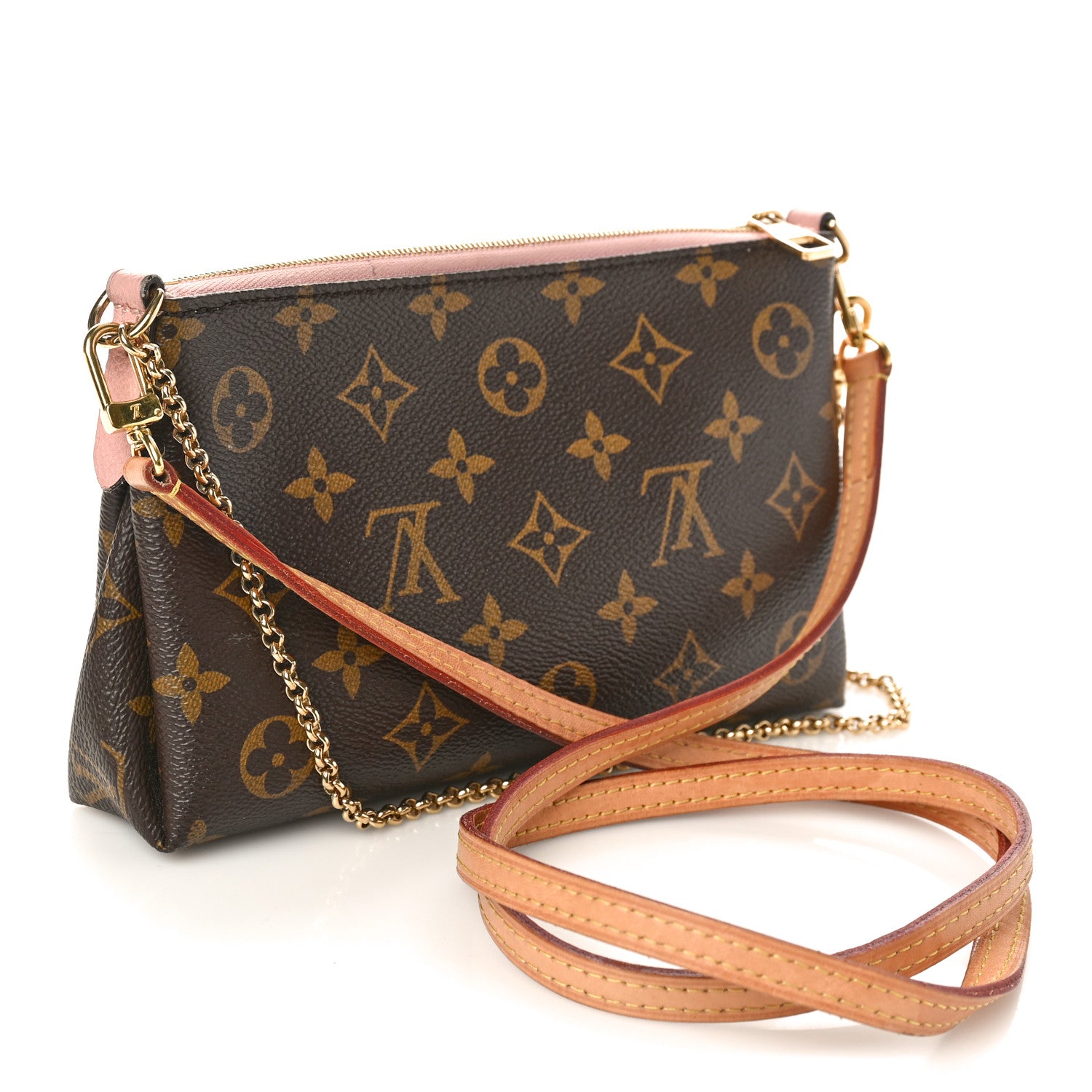 Louis Vuitton LOUIS VUITTON Monogram Pallas Clutch Rose Poudre 3 of 14
