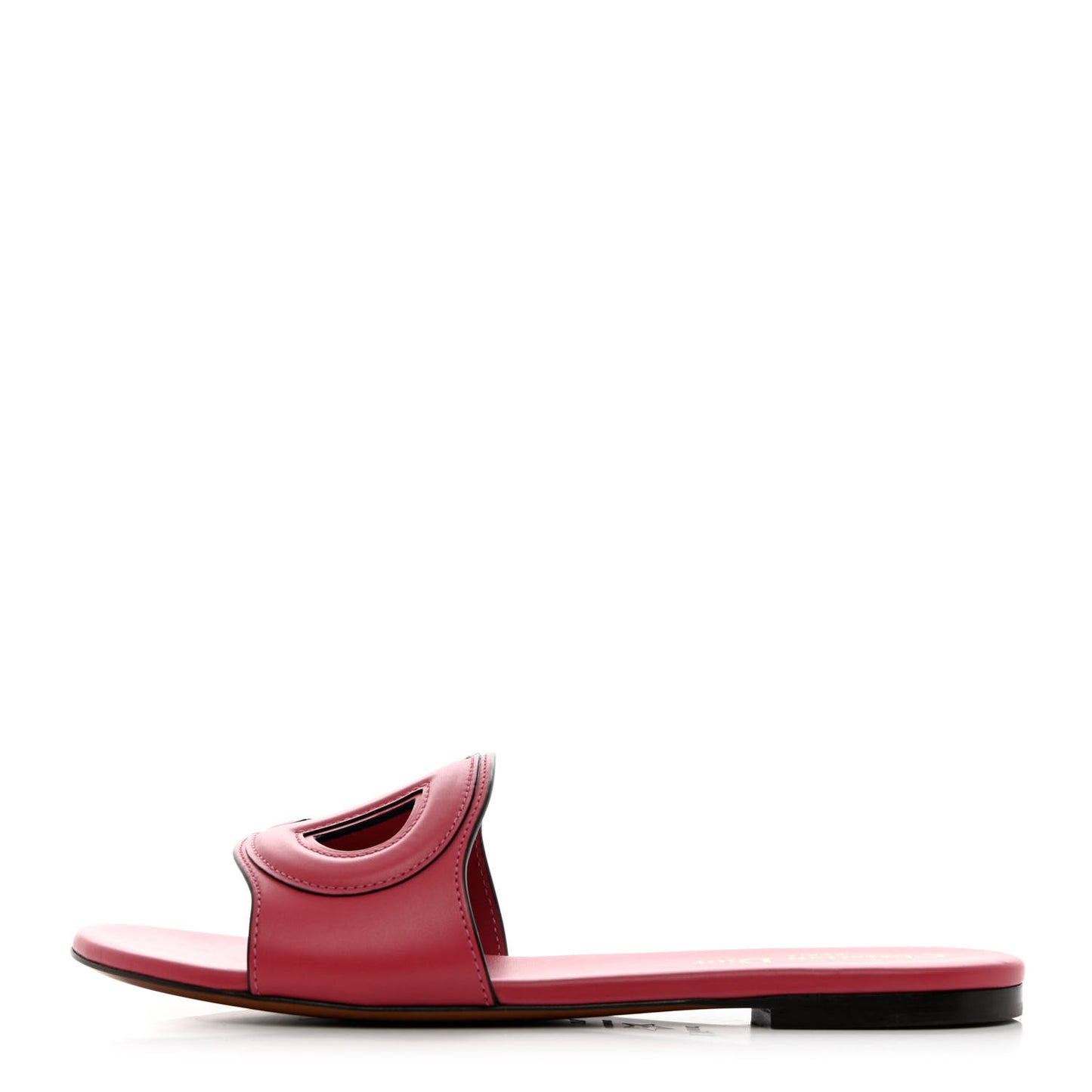 Calfskin D-Club Mule Sandal 37.5 Strawberry