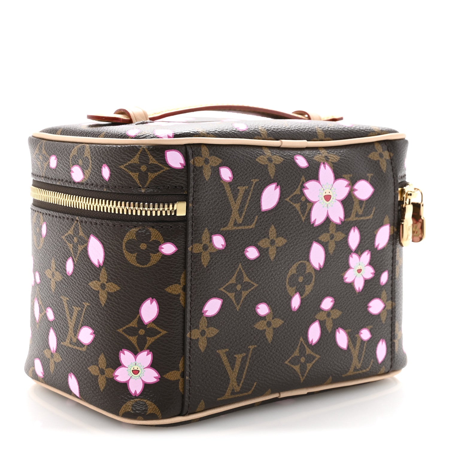 Louis Vuitton LV X TM Monogram Cherry Blossom Nice Mini Sakura Brown 3 of 7