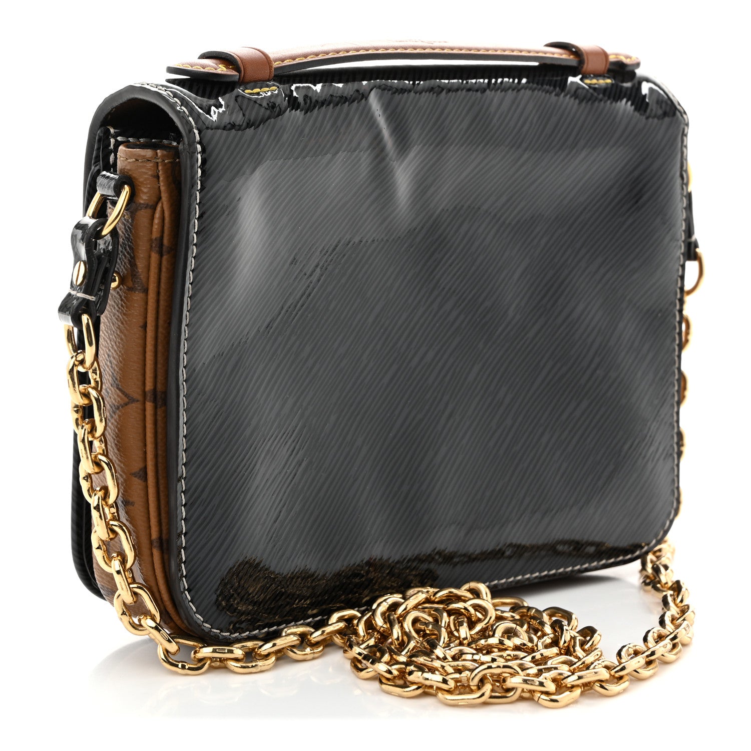 Louis Vuitton Shiny Epi Monogram Pochette Metis Mini Marine 3 of 10