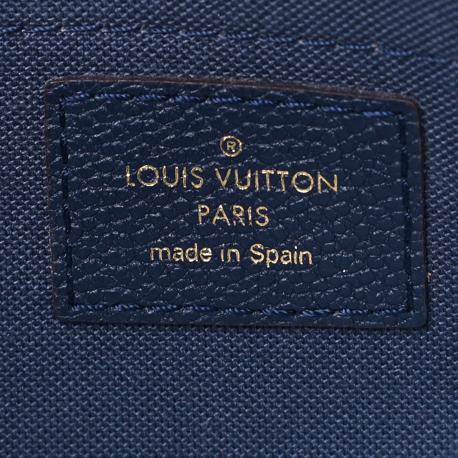 Louis Vuitton Monogram Pallas Clutch Blue Marine 6 of 9