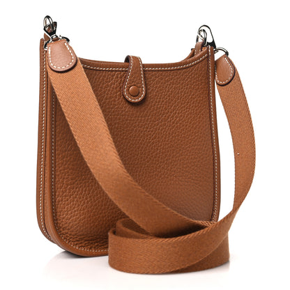 Hermes Taurillon Clemence Evelyne TPM Gold 2 of 10