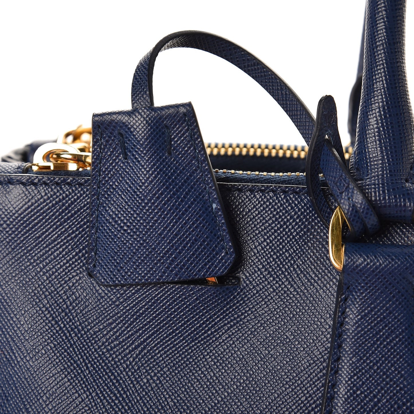 Saffiano Large Galleria Double Zip Tote Bluette