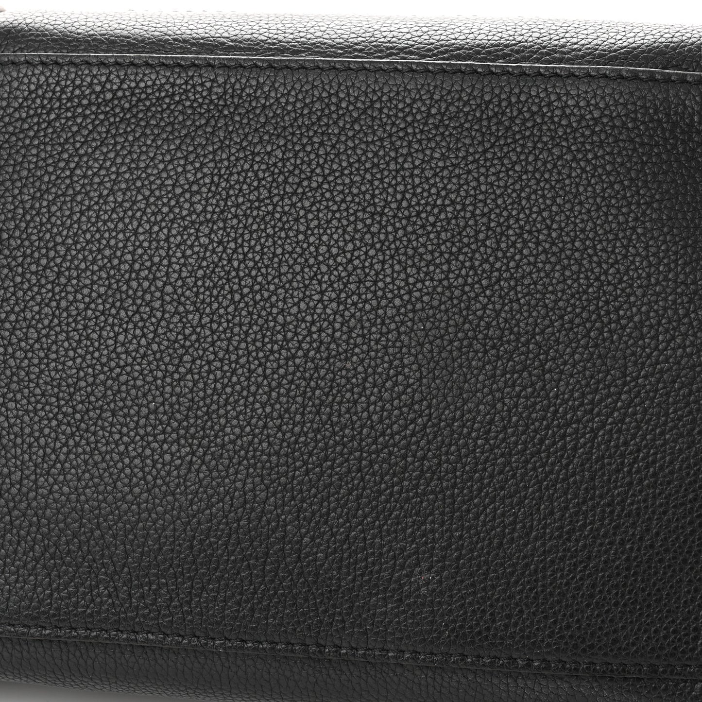 Drummed Calfskin Mini Luggage Black