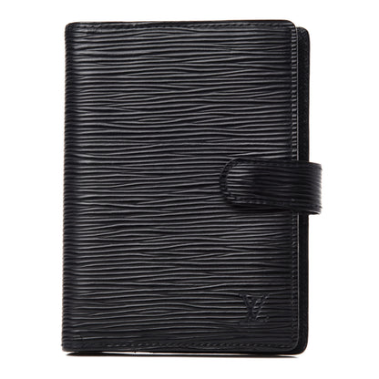 Louis Vuitton Epi Small Ring Agenda Cover Black 1 of 6