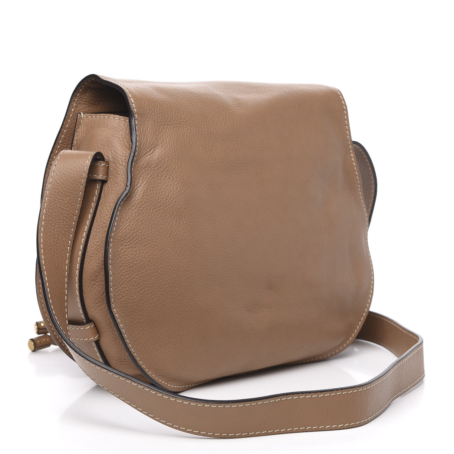 Chloe Calfskin Medium Marcie Round Crossbody Bag Nut 3 of 9