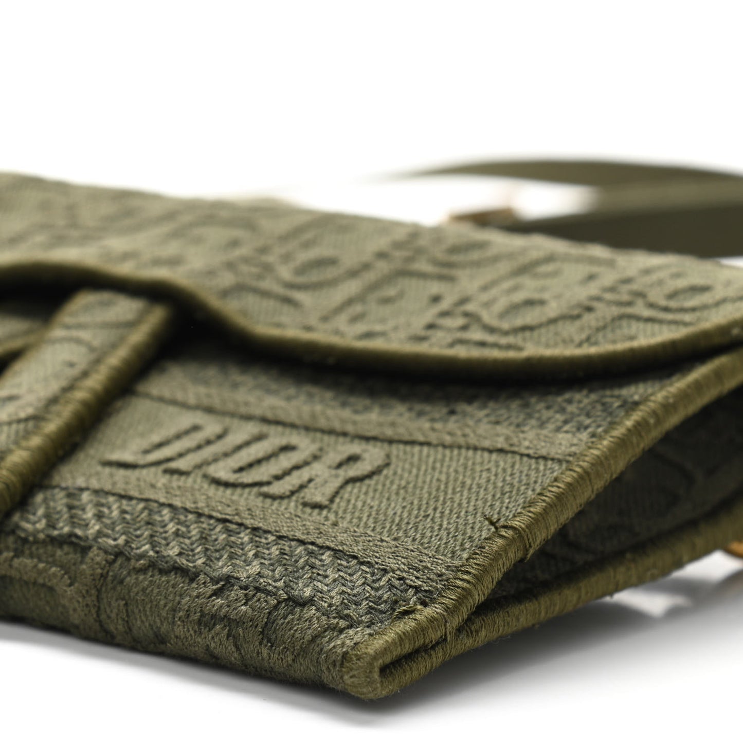 Oblique Saddle Belt Bag Green