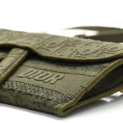 Christian Dior Oblique Saddle Belt Bag Green 10 of 10