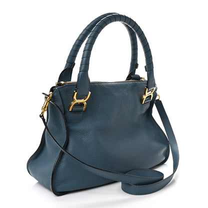 Chloe Calfskin Medium Marcie Satchel Blue 3 of 9