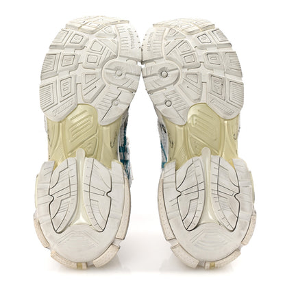 Balenciaga Mesh Rubber Graffiti Mens Runner Sneakers 42 White Blue 6 of 9